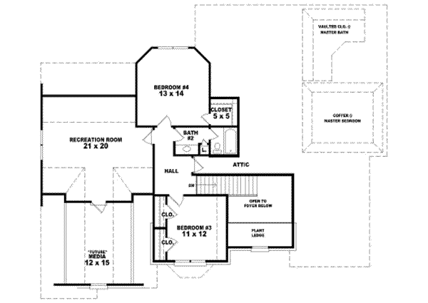 upper floor house blueprint