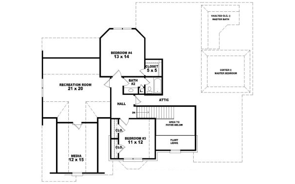 upper floor house blueprint