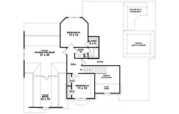 upper floor house blueprint