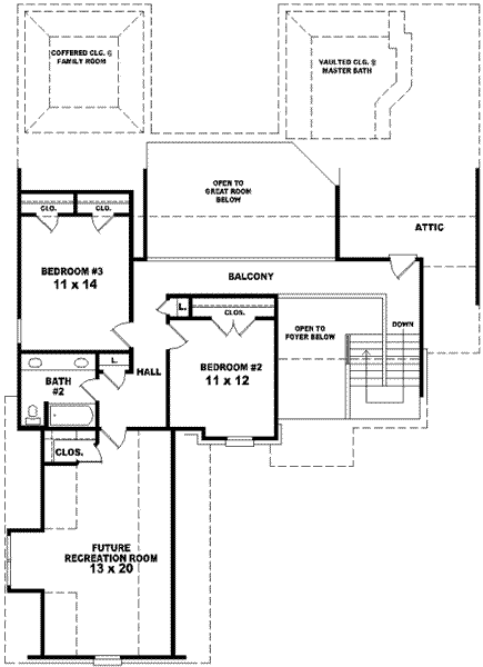 upper floor house blueprint