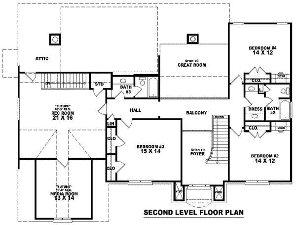 upper floor house blueprint