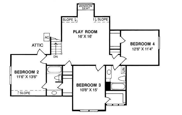 upper floor house blueprint