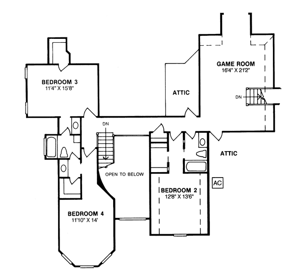upper floor house blueprint