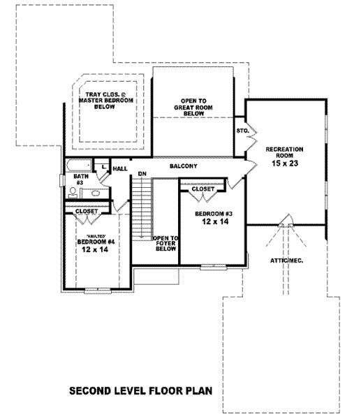 upper floor house blueprint