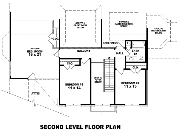 upper floor house blueprint