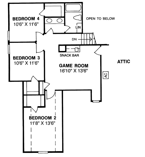 upper floor house blueprint