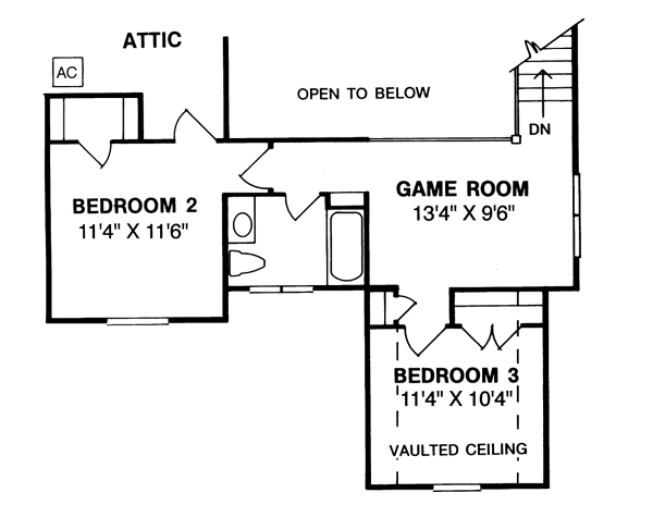 upper floor house blueprint