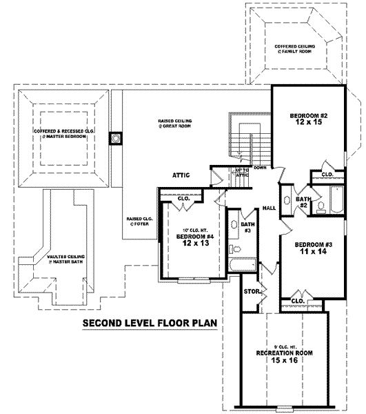 upper floor house blueprint