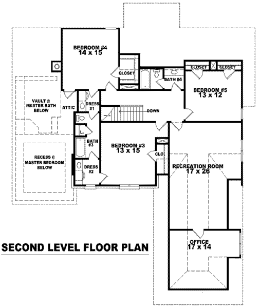 upper floor house blueprint