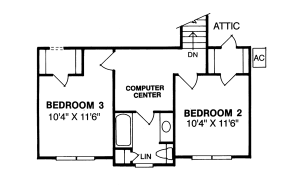 upper floor house blueprint
