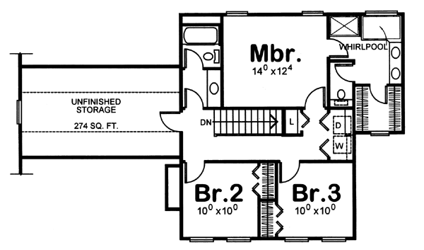 upper floor house blueprint