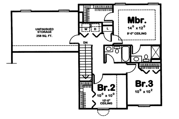 upper floor house blueprint