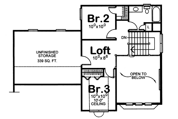 upper floor house blueprint