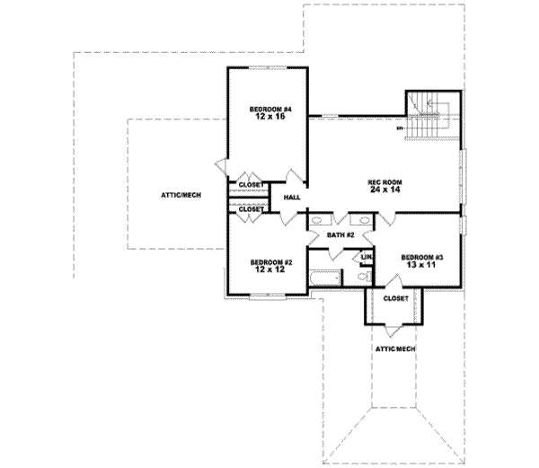 upper floor house blueprint
