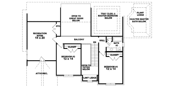 upper floor house blueprint