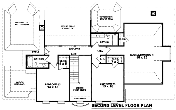upper floor house blueprint