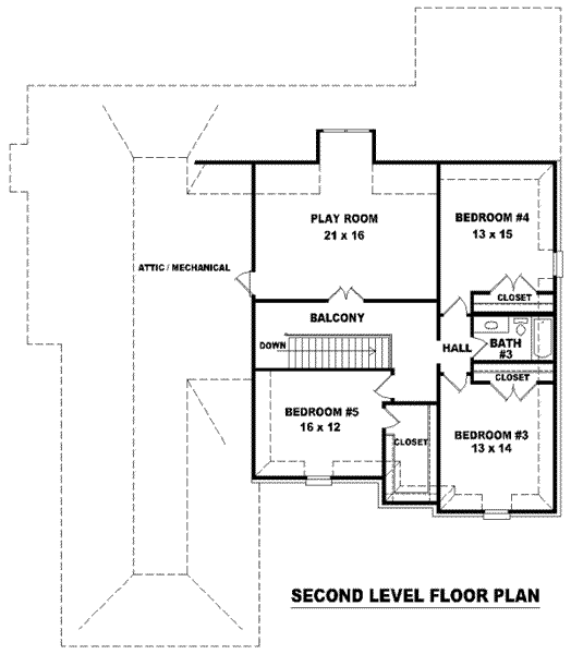 upper floor house blueprint