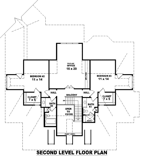 upper floor house blueprint