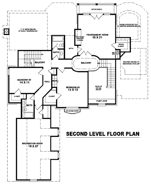 upper floor house blueprint