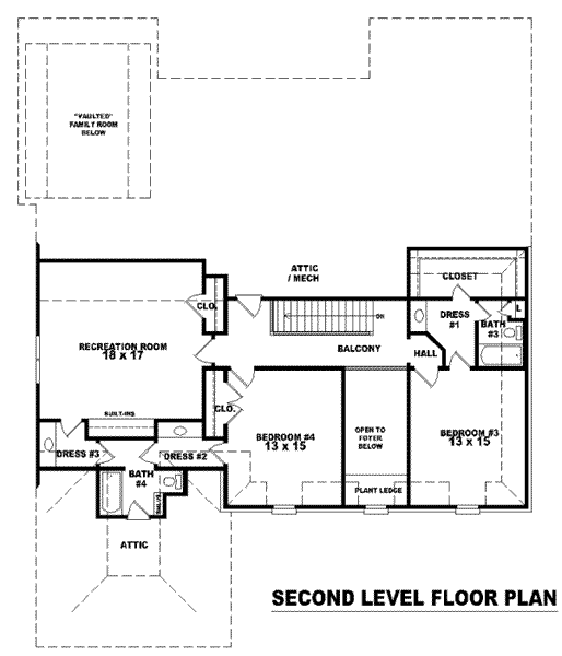 upper floor house blueprint