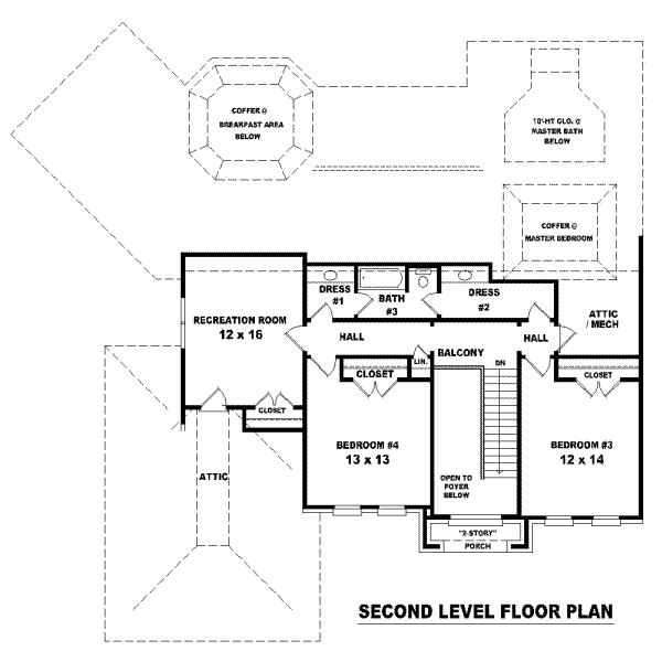 upper floor house blueprint