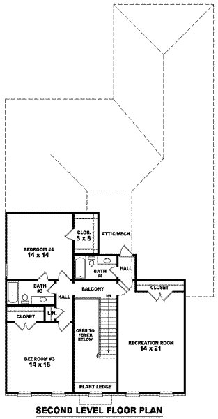 upper floor house blueprint