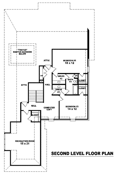 upper floor house blueprint
