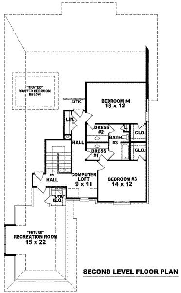 upper floor house blueprint
