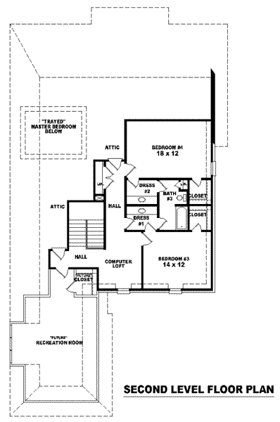 upper floor house blueprint