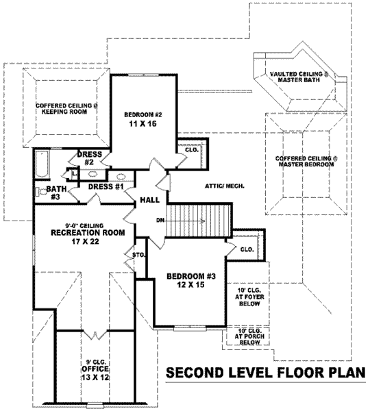 upper floor house blueprint