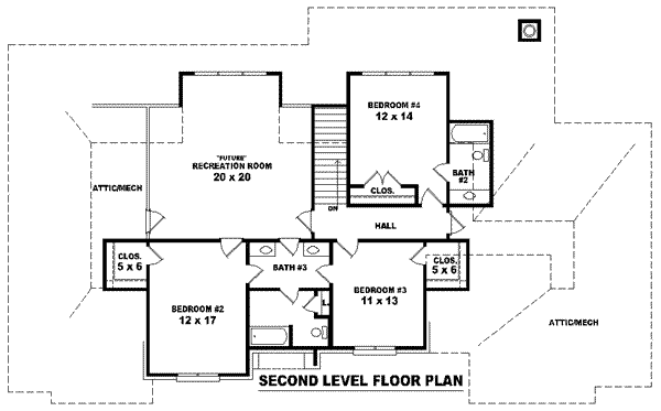 upper floor house blueprint