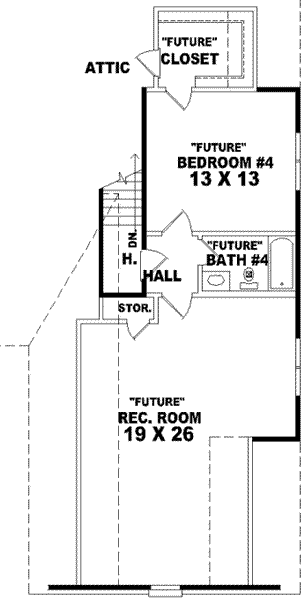 upper floor house blueprint
