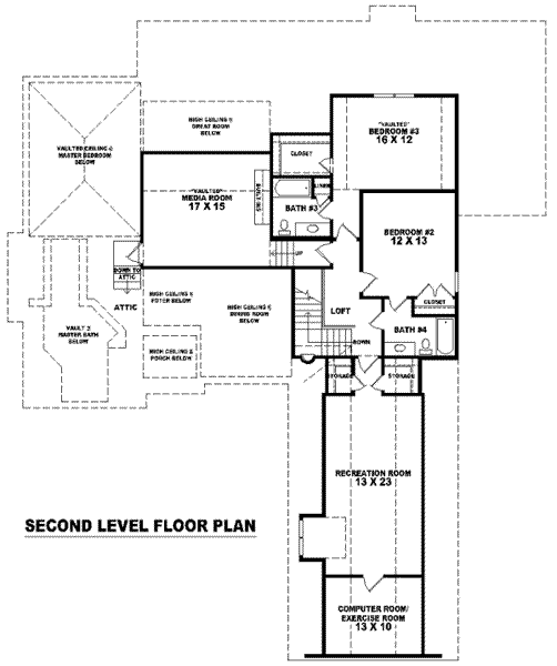 upper floor house blueprint