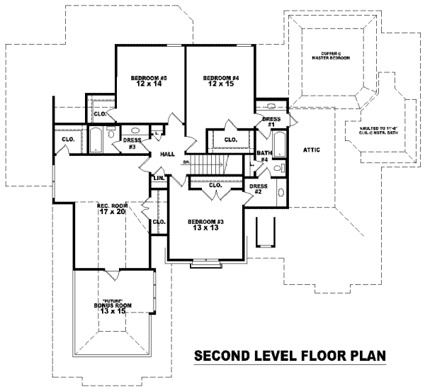 upper floor house blueprint