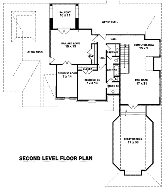 upper floor house blueprint