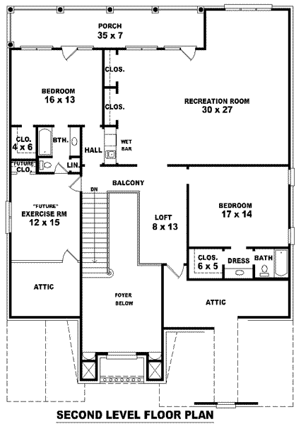 upper floor house blueprint