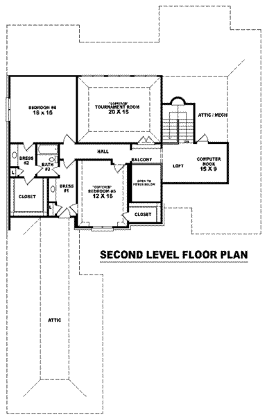 upper floor house blueprint
