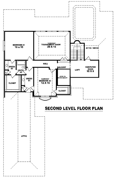 upper floor house blueprint