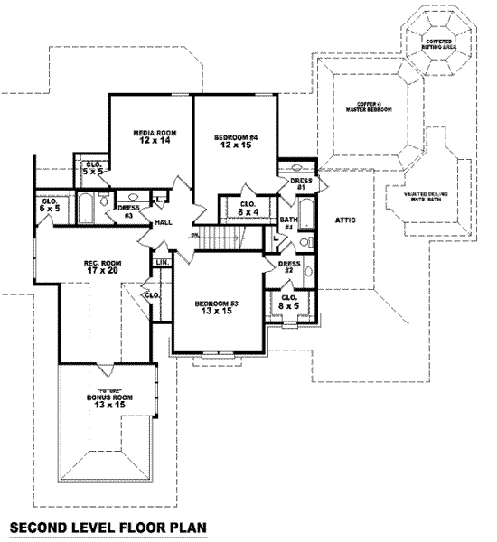 upper floor house blueprint