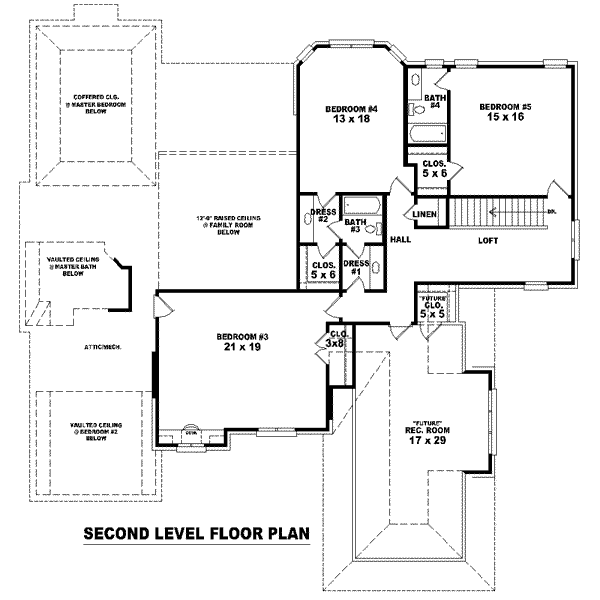 upper floor house blueprint