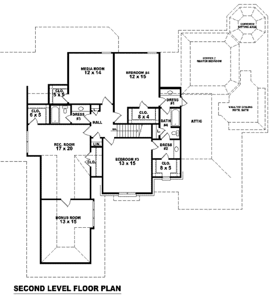 upper floor house blueprint