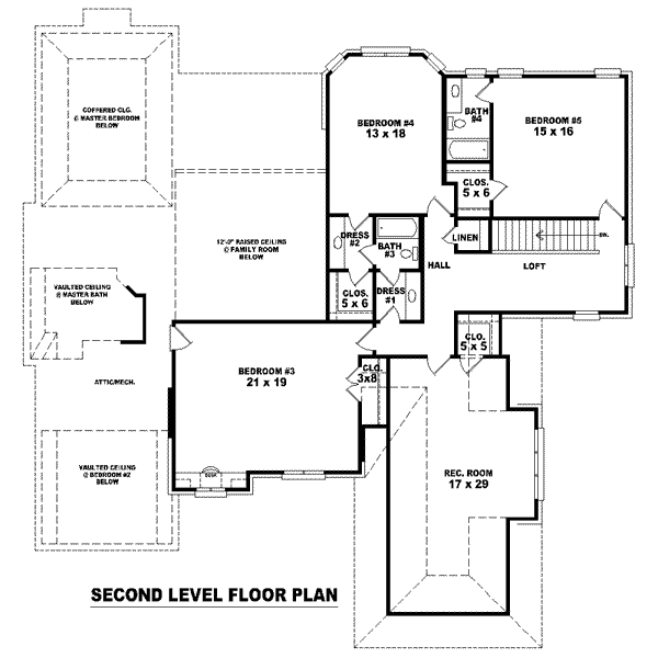 upper floor house blueprint