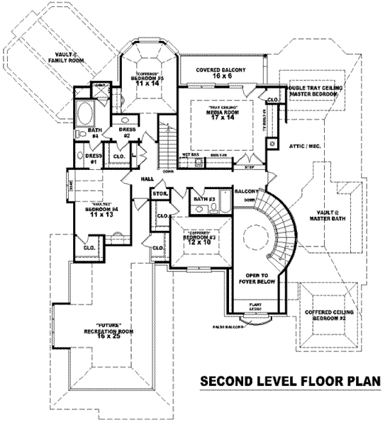 upper floor house blueprint
