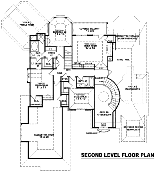 upper floor house blueprint