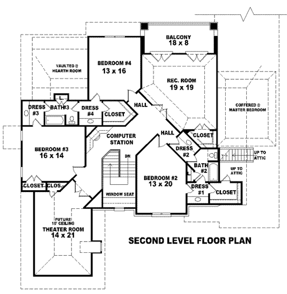 upper floor house blueprint