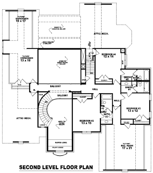 upper floor house blueprint