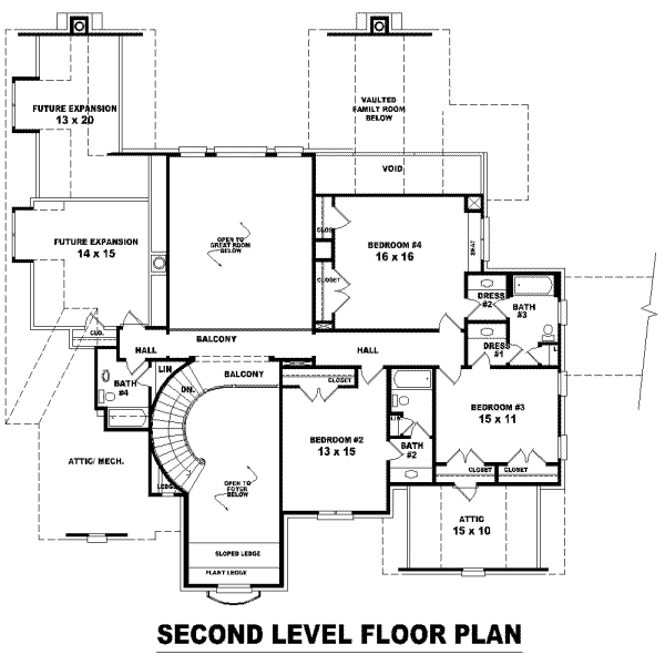 upper floor house blueprint