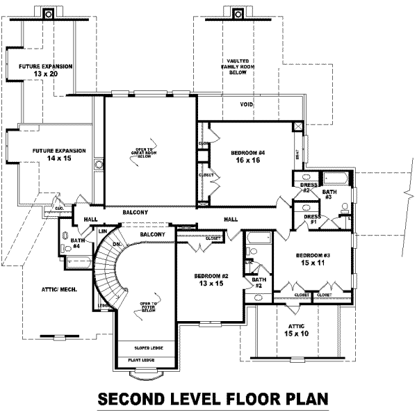 upper floor house blueprint