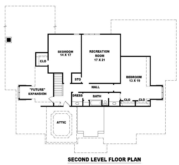 upper floor house blueprint