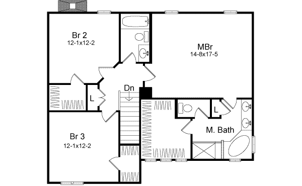 upper floor house blueprint
